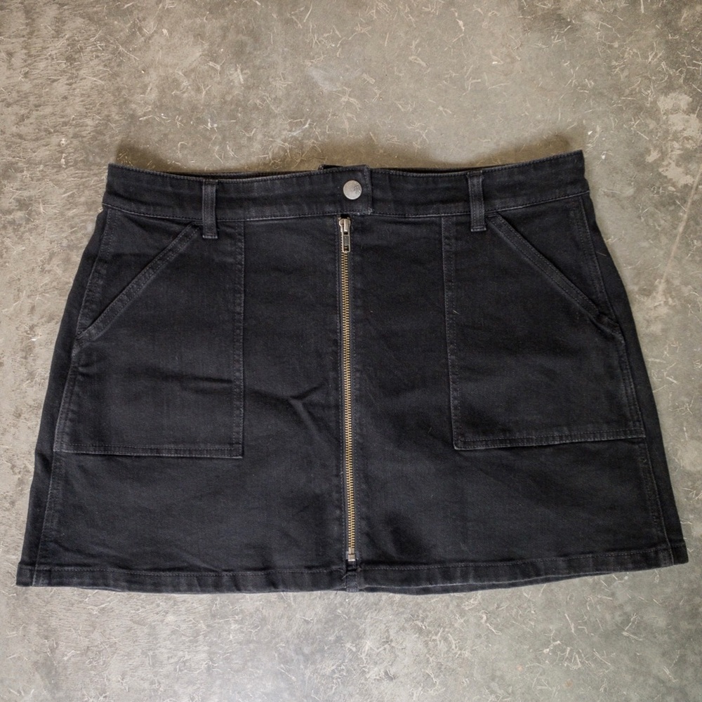 Madewell Front Zip Mini Skirt